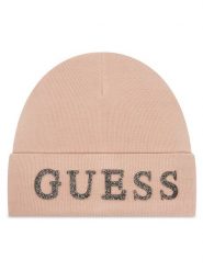 Guess Czapka AW5398 POL01 Różowy. Czerwone czapki Guess, z aplikacjami, z materiału. Za 159.99 zł.