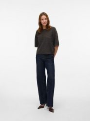 Vero Moda Sweter w kolorze brązowym rozmiar: L. Brązowe swetry Vero Moda, l, bez wzorów, z wełny, bez ramiączek. Za 109.95 zł.