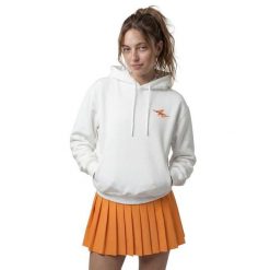 Damska bluza tenisowa z kapturem Siroko Newport-W White. Białe bluzy SIROKO, xs, bez wzorów, z materiału, z kapturem. Za 169.00 zł.