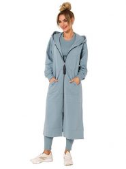 Made of emotion Kardigan w kolorze błękitnym rozmiar: S/M. Niebieskie kardigany Made Of Emotion, m, bez wzorów. Za 254.14 zł.