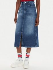 Tommy Jeans Spódnica jeansowa Claire DW0DW19646 Niebieski Regular Fit. Niebieskie spódnice Tommy Jeans, bez wzorów, z bawełny. Za 269.99 zł.