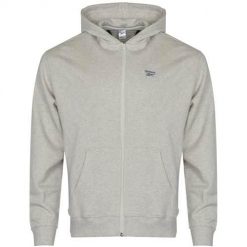Bluza sportowa damska Reebok IC8093. Szare bluzy Reebok, s, bez wzorów, z bawełny, z kapturem. Za 172.00 zł.