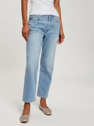 Cross Jeans Dżinsy - Regular fit - w kolorze błękitnym rozmiar: 30W. Niebieskie jeansy Cross Jeans, z aplikacjami, z podwyższonym stanem. Za 114.71 zł.