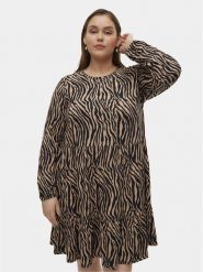 Vero Moda Curve Sukienka codzienna Ina 10301827 Beżowy Oversize. Brązowe sukienki Vero Moda Curve, na co dzień, bez wzorów, z syntetyku, bez kołnierzyka, bez ramiączek, oversize. Za 69.99 zł.