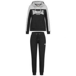 Bluza z kapturem dla kobiet Lonsdale Lurgan. Czarne bluzy sportowe Lonsdale, l, bez wzorów, z dresówki, z kapturem. Za 312.00 zł.