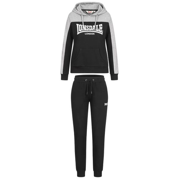 Bluza z kapturem dla kobiet Lonsdale Lurgan. Czarne bluzy Lonsdale, l, bez wzorów, z dresówki, z kapturem. Za 302.50 zł.