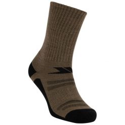 Skarpety Unisex Dla Dorosłych Averkin. Zielone skarpety Trespass, bez wzorów, z dzianiny. Za 101.99 zł.