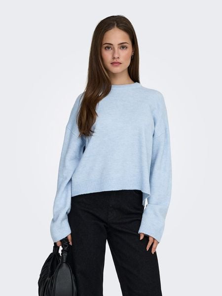 ONLY Sweter "Simoni" w kolorze błękitnym rozmiar: M. Niebieskie swetry Only, m, bez wzorów, bez ramiączek. Za 111.33 zł.
