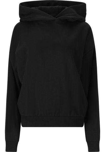 Bluza damska z kapturem Athlecia Carmen. Czarne bluzy Athlecia, uniwersalny, bez wzorów, z materiału, z kapturem. Za 193.50 zł.