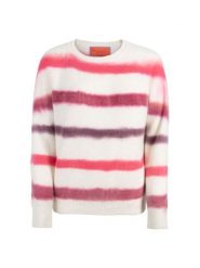 LIEBLINGSSTÜCK Sweter w kolorze biało-fioletowo-różowym rozmiar: 48. Białe swetry LIEBLINGSSTÜCK, bez wzorów, bez ramiączek. Za 326.32 zł.