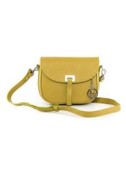 Lia Biassoni Skórzana torebka "Neva" w kolorze żółtym - 20 x 16 x 6 cm rozmiar: onesize. Żółte torby na ramię Lia Biassoni, bez wzorów, z materiału, na ramię, bez dodatków. Za 217.99 zł.