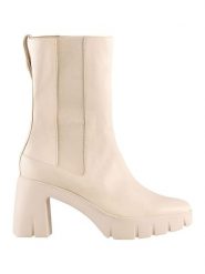 Högl Skórzane botki "Discovery" w kolorze beżowym rozmiar: 38,5. Brązowe botki Högl, bez wzorów, bez obcasa, bez zapięcia. Za 501.95 zł.