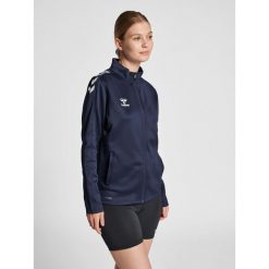 Bluza sportowa damska Hummel half zip Core XK. Niebieskie bluzy Hummel, xl, bez wzorów, z dresówki, bez kaptura. Za 209.00 zł.