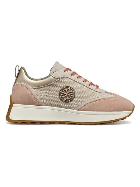 Geox Sneakersy "Amabel" w kolorze beżowym rozmiar: 39. Brązowe trampki Geox, bez wzorów, z materiału, bez zapięcia. Za 269.95 zł.