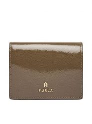 Furla Portfel Camelia WP00304 BX4758 4903S Beżowy ciemny. Brązowe portfele Furla, bez wzorów, z lakierowanej skóry. Za 584.99 zł.
