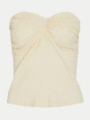 Vila Top Tiro 14106707 Beżowy Regular Fit. Brązowe topy Vila, m, bez wzorów, z syntetyku, bez kołnierzyka, bez ramiączek. Za 69.99 zł.