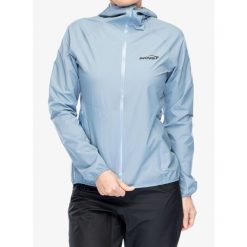 Kurtka przeciwdeszczowa damska Inov-8 Stormshell FZ V2. Niebieskie kurtki sportowe Inov-8, bez wzorów, bez kaptura. Za 639.99 zł.