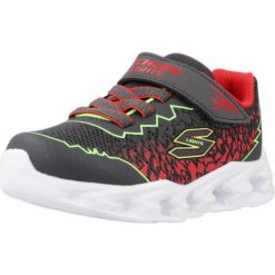 Kapcie SKECHERS VORTEX 2.0 Szary. Czerwone obuwie domowe Skechers, bez wzorów, z tkaniny, bez zapięcia. Za 144.99 zł.