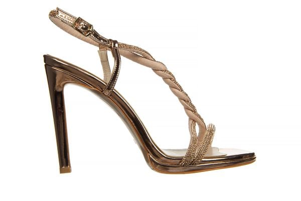 Sandały Bayla-187 589-1747 Rose 187060, Różowe złoto, Skóra ekologiczna - 39. Żółte sandały Bayla, bez wzorów, z lakierowanej skóry, bez obcasa, na platformie, bez zapięcia. W wyprzedaży za 179.10 zł.