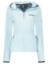 Geographical Norway Kurtka polarowa "Unicia" w kolorze błękitnym rozmiar: XXL. Niebieskie swetry Geographical Norway, xxl, bez wzorów, z polaru, bez ramiączek. Za 92.21 zł.