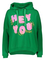Miss goodlife Bluza "Hey You" w kolorze zielonym rozmiar: XL. Zielone bluzy miss goodlife, xl, bez wzorów, z bawełny, z kapturem. Za 193.70 zł.