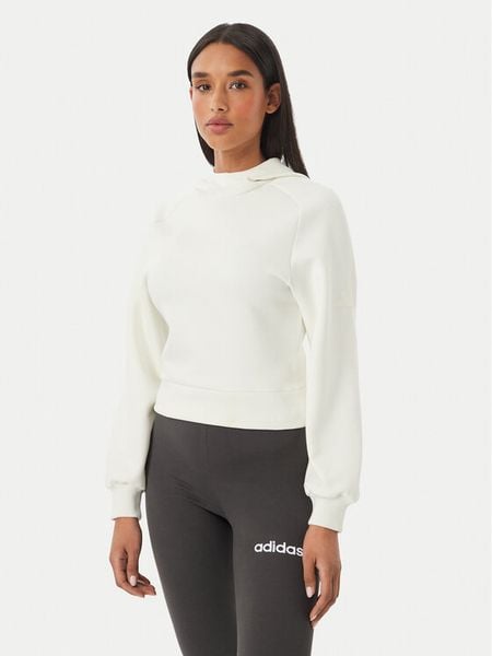 Adidas Bluza Soft Lux KF4715 Kremowy Regular Fit. Białe bluzy Adidas, l, bez wzorów, z syntetyku, bez kaptura. Za 329.99 zł.