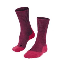 Skarpetki damskie Falke TK1 Adventure Wool. Czerwone skarpety Falke, bez wzorów, z materiału. Za 172.00 zł.