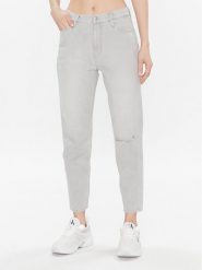Calvin Klein Jeans Jeansy J20J220607 Szary Mom Fit. Szare jeansy Calvin Klein Jeans, bez wzorów. Za 279.99 zł.
