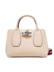 Longchamp Torebka 10095HCN Beżowy. Brązowe torebki klasyczne Longchamp, bez wzorów, ze skóry, bez dodatków. Za 1,699.00 zł.