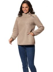 WITT WEIDEN Bluza polarowa w kolorze beżowym rozmiar: 36. Brązowe bluzy WITT WEIDEN, bez wzorów, z polaru, bez kaptura. Za 39.99 zł.