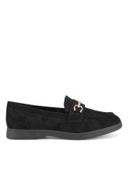 DeeZee Lordsy DS1590-2 Czarny. Czarne lordsy DeeZee, bez wzorów, z materiału, bez obcasa, bez zapięcia. Za 99.99 zł.