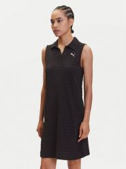 Puma Sukienka codzienna Ess Elevated 685029 Czarny Relaxed Fit. Czarne sukienki Puma, na co dzień, xl, bez wzorów, z bawełny, bez kołnierzyka, bez ramiączek, proste. Za 119.99 zł.