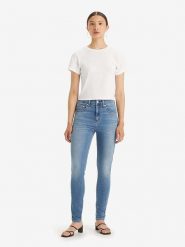 Levi's Dżinsy "721" - Skinny fit - w kolorze niebieskim rozmiar: W31/L32. Niebieskie jeansy Levi's®, l, z aplikacjami, z podwyższonym stanem. Za 239.40 zł.