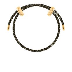 Bransoletka Liana w kolorze czarnym ze złotą nitką. Czarne bransoletki Lilou, pozłacane. Za 149.00 zł.
