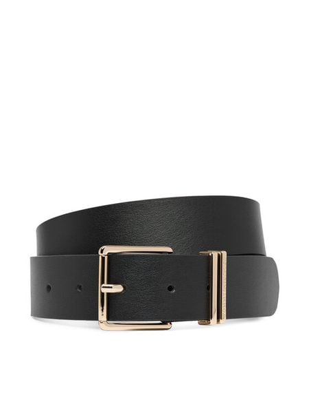 Tommy Hilfiger Pasek Th Square 3.5 AW0AW18919 Czarny. Czarne paski TOMMY HILFIGER, bez wzorów, ze skóry. Za 269.99 zł.