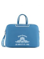 Juicy Couture Torebka BIJXT2546WPJ Niebieski. Niebieskie torebki klasyczne Juicy Couture, bez wzorów, z materiału, bez dodatków. Za 359.99 zł.