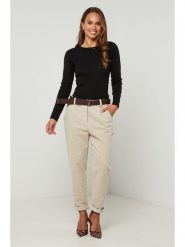 L'armoire de Suzette Spodnie w kolorze beżowym rozmiar: 38/40. Brązowe spodnie materiałowe L'armoire de Suzette, l, bez wzorów, z materiału, z standardowym stanem. Za 108.99 zł.