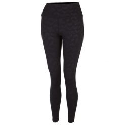 Damskie legginsy sportowe Influential. Czarne legginsy sportowe Dare 2b, bez wzorów, z elastanu, na fitness i siłownię. W wyprzedaży za 64.99 zł.