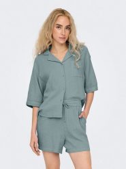 ONLY Koszula w kolorze zielonym rozmiar: XL. Zielone koszule Only, xl, bez wzorów, z bawełny, bez kołnierzyka, bez ramiączek. Za 88.02 zł.