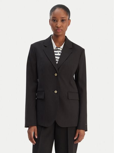 Tommy Hilfiger Marynarka Timeless WW0WW46662 Czarny Regular Fit. Czarne marynarki i żakiety TOMMY HILFIGER, bez wzorów, z wełny. Za 1,199.00 zł.