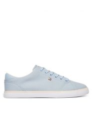 Tommy Hilfiger Tenisówki Th Low Profile Vulc Canvas FW0FW09102 Błękitny. Niebieskie trampki TOMMY HILFIGER, bez wzorów, z materiału, bez zapięcia. Za 289.99 zł.