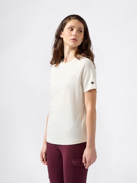 Champion Koszulka w kolorze kremowym rozmiar: XXL. Brązowe bluzki Champion, xxl, bez wzorów, z bawełny, bez kołnierzyka, bez ramiączek. Za 52.42 zł.