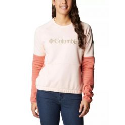 Bluza dresowa turystyczna damska Columbia Windgates Crew. Czerwone bluzy Columbia, l, bez wzorów, z dresówki, bez kaptura. W wyprzedaży za 279.00 zł.