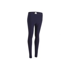 Legginsy Slim Gym & Pilates Salto 100 damskie. Niebieskie legginsy DOMYOS, l, bez wzorów, z bawełny. W wyprzedaży za 17.99 zł.