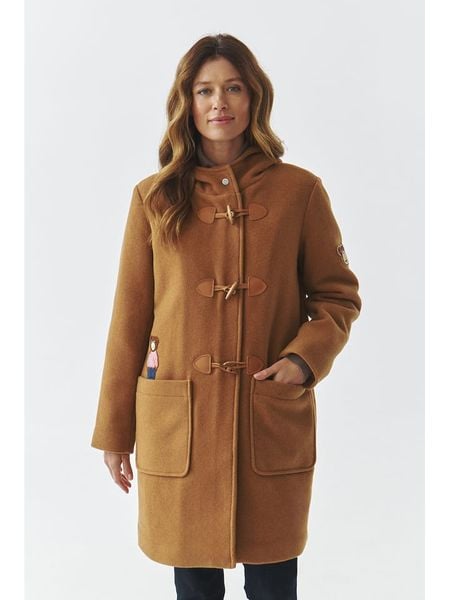 TATUUM Płaszcz przejściowy "Samanta" w kolorze beżowym rozmiar: 34. Brązowe płaszcze Tatuum, bez wzorów, bez kaptura. Za 547.77 zł.