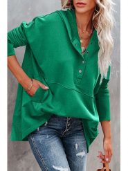Milan Kiss Bluza w kolorze zielonym rozmiar: L. Zielone bluzy Milan Kiss, l, bez wzorów, z kapturem. Za 145.26 zł.