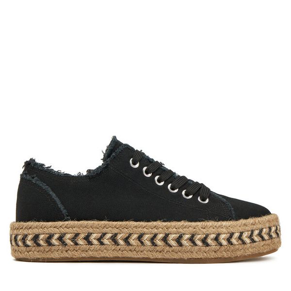 Espadryle DeeZee. Czarne espadryle DeeZee, bez wzorów, bez obcasa, bez zapięcia. Za 99.99 zł.