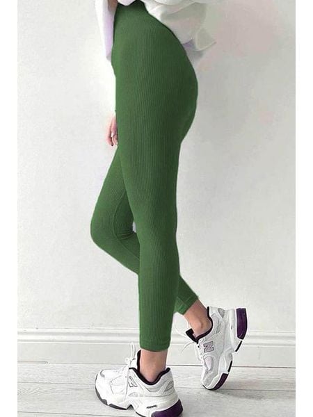 MADMEXT Legginsy w kolorze zielonym rozmiar: S. Zielone legginsy MADMEXT, s, bez wzorów, z podwyższonym stanem. Za 78.99 zł.