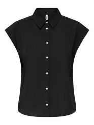 ONLY Koszula "Nova" w kolorze czarnym rozmiar: XL. Czarne koszule Only, xl, bez wzorów, z wiskozy, bez kołnierzyka, bez ramiączek. Za 65.85 zł.