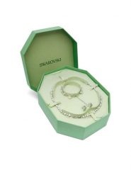 Swarovski Zestaw kolczyki, bransoletka i naszyjnik Matrix 5742040 Srebrny. Szare naszyjniki SWAROVSKI, srebrne. Za 2,446.99 zł.